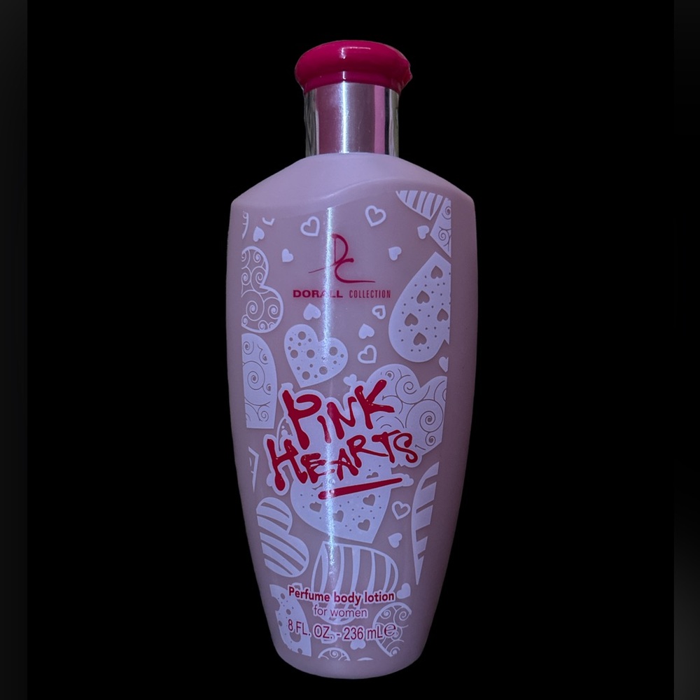 Pink Hearts perfume body lotion